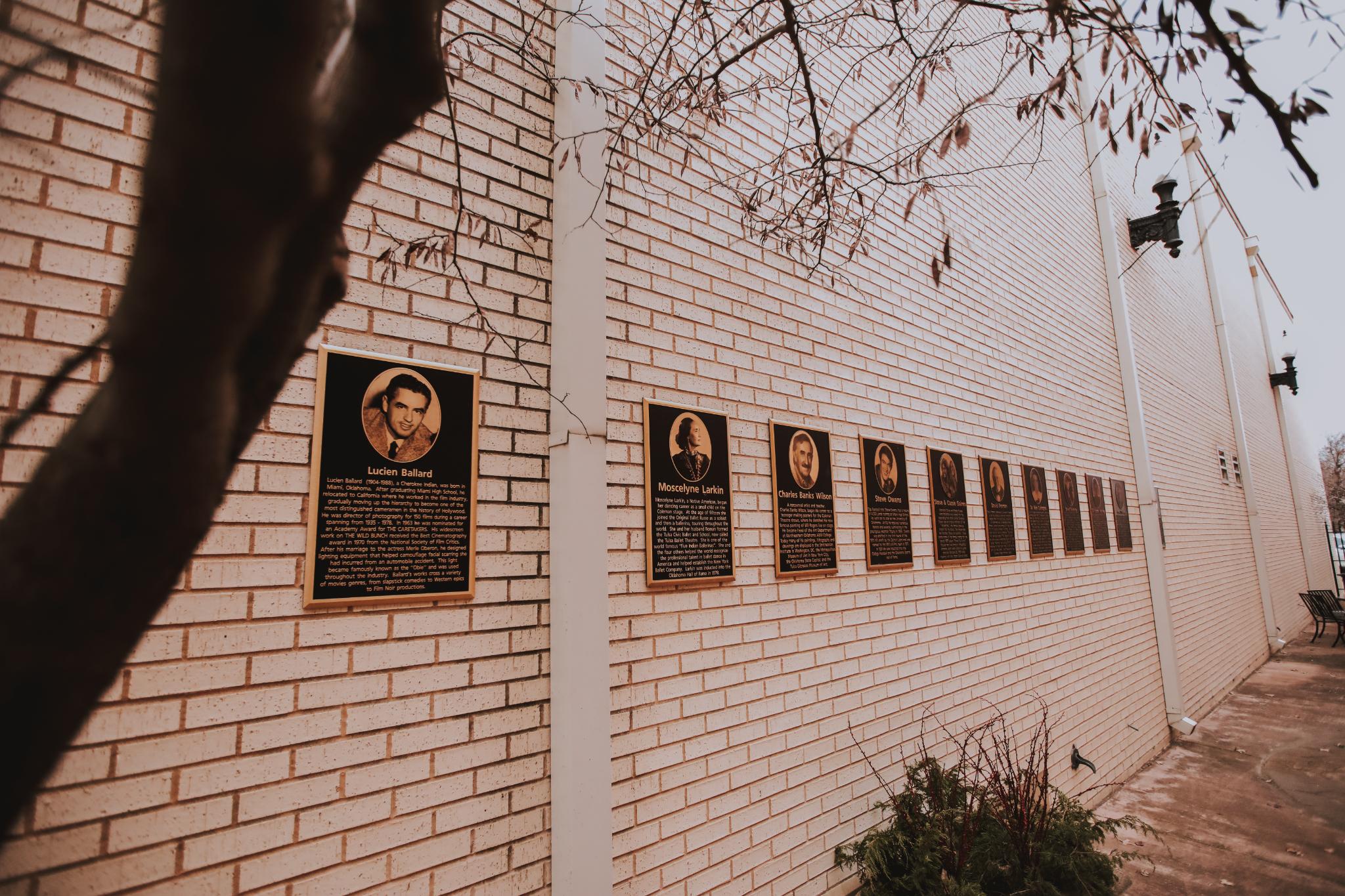 Bronze Plaques Installed on Brick