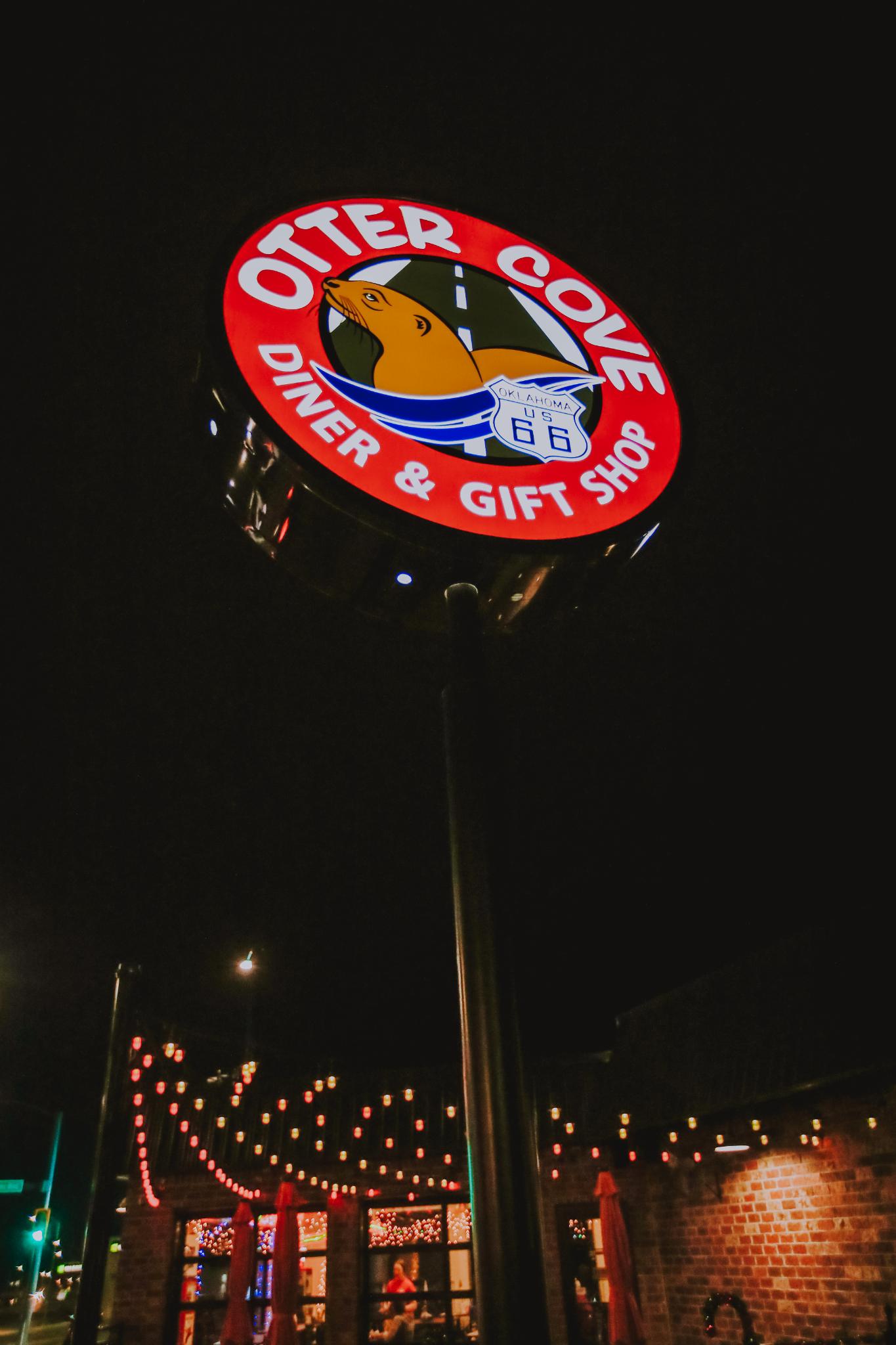 Lighted Double Sided Pylon Sign